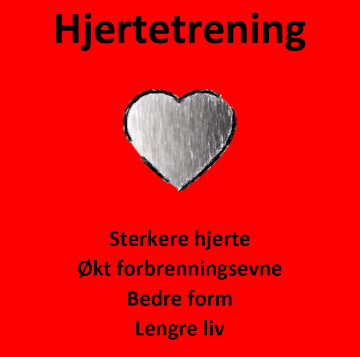 Hjertetrening - sterkt hjerte - forbrenning - livskvalitet - Roede-butikken